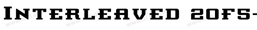 Interleaved 2of5字体转换